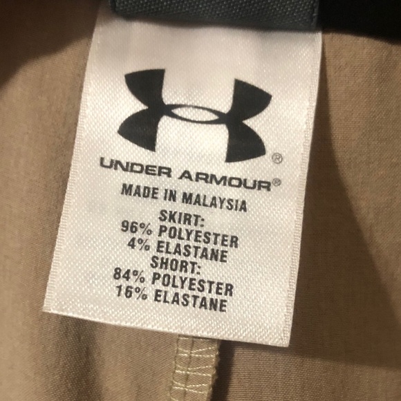 Under Armour Women’s Beige Tan Golf Hiking Sport Skort size 8 - Picture 10 of 11